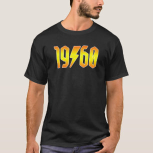 Rockstars zijn geboren in 1960 Birthday Rock N Rol T-shirt