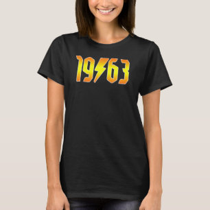Rockstars zijn geboren in 1963 Birthday Rock N Rol T-shirt