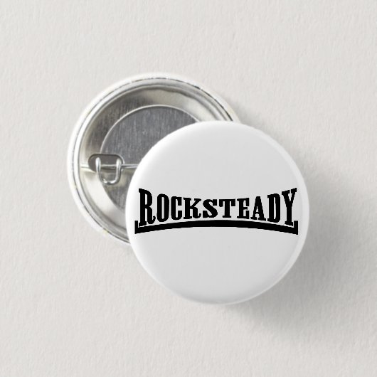 Rocksteady Black Button (Voorkant /achterkant)