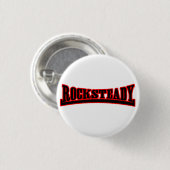 Rocksteady Black Red Button (Voorkant /achterkant)