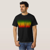 Rocksteady Blurred Effect Typografie Rasta Reggae T-shirt (Voorkant volledig)