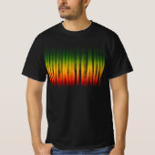 Rocksteady Blurred Effect Typografie Rasta Reggae T-shirt (Voorkant)