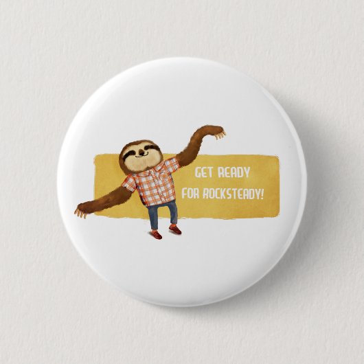 Rocksteady-sleuf Ronde Button 5,7 Cm (Voorkant)