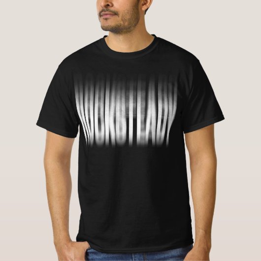 Rocksteady wazig effect typografie reggae t-shirt (Voorkant)