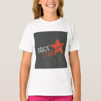 Rockster Bedrukte Grunge Rode Ster