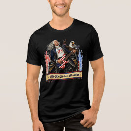 Rockster George Washington Gitaar 4 juli Tri-Blend Shirt