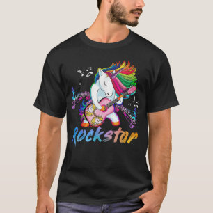 Rockster Gitar Rockende muziekzanger T-shirt