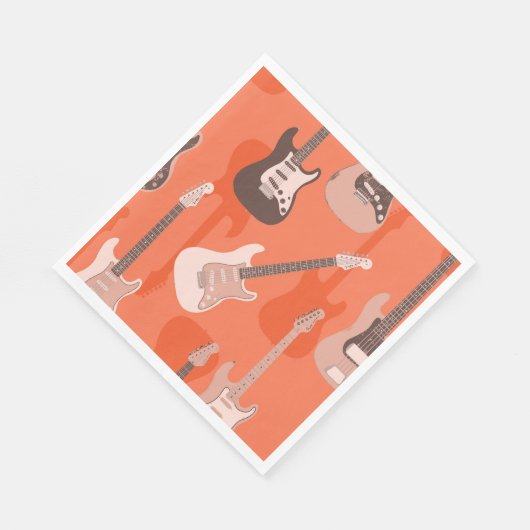  rockster gitarist Sinaasappel verjaardagsfeestje Servet (Hoek)