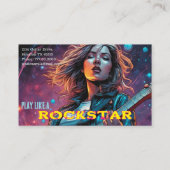 Rockster Gitariste Docente Visitekaartje (Achterkant)