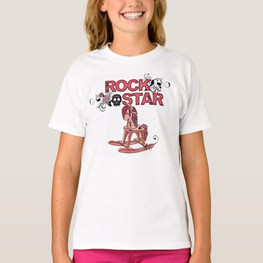 Rockster Grappig Rocking Horse Girls t-shirt (Voorkant)