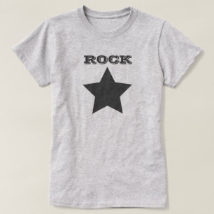 ROCKSTER   Grijs Star Dames Basic T-shirt