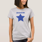 ROCKSTER | Navy Blue Star T-shirt voor dames (Voorkant)