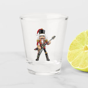 Rockster Notenkraker Speelt Elektrische Gitaar Ker Shot Glas