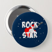 "Rockster" Ronde Button 4,0 Cm (Voorkant /achterkant)