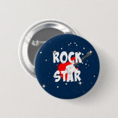 "Rockster" Ronde Button 5,7 Cm (Voorkant /achterkant)