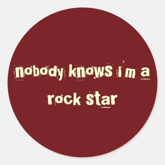rockster sticker rood (Voorkant)