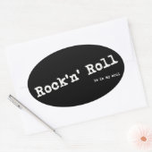Rockstijl Ovale Sticker (Envelop)