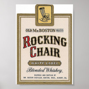Rockstoel Blended Whiskey  Hoesje AD Poster