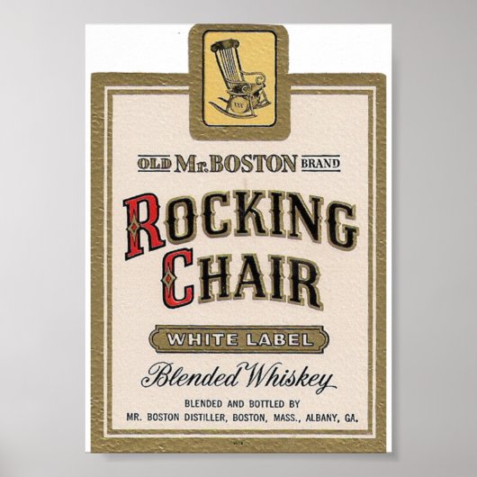 Rockstoel Blended Whiskey  Hoesje AD Poster (Voorkant)