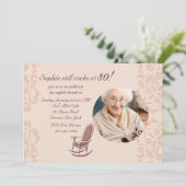 Rockstoel Fotouitnodiging Kaart (Staand voorkant)