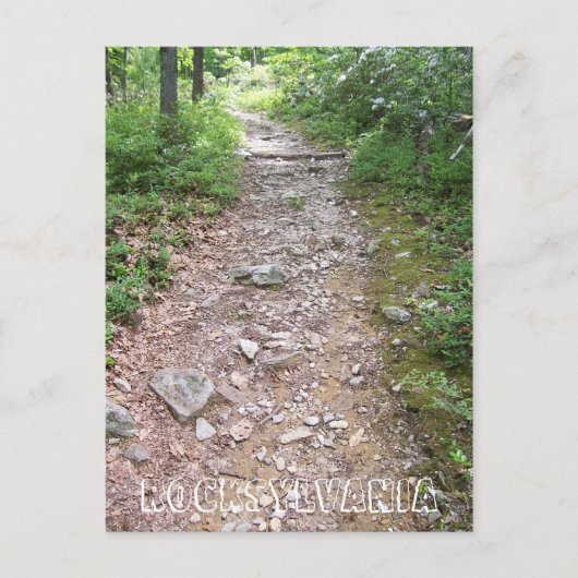 rocksylvania appalachian trail rocky briefkaart (Voorkant)