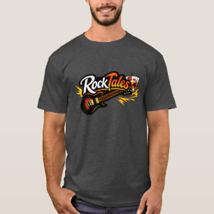 Rocktales T-shirt met tekst woordwolk op de achter
