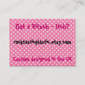 Rocktastic Plastic Visitekaartje (Achterkant)