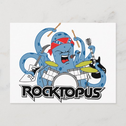 Rocktopus Briefkaart (Voorkant)