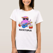 Rocktopus Funny Rock Band Octopus Pun T-shirt (Voorkant)