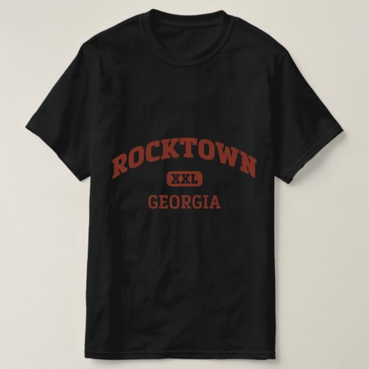 Rocktown College Style Rock-klimaatontwerp T-shirt (Design voorkant)
