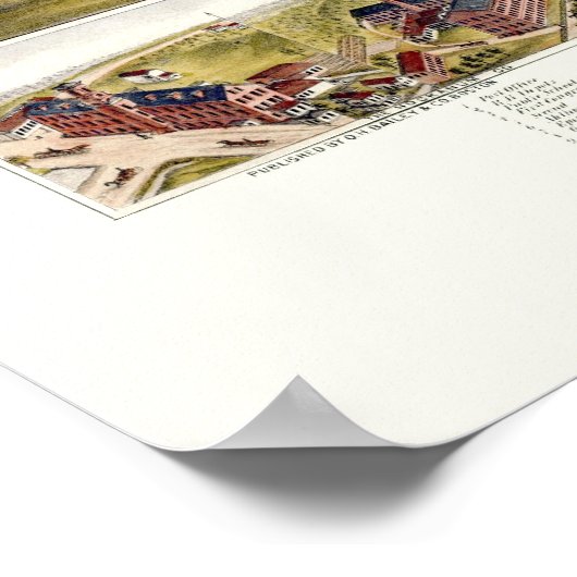 Rockville, CT Panoramic Map - 1877 Poster (Hoek)