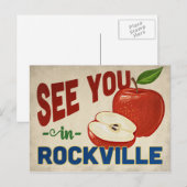Rockville Maryland Apple - Vintage Travel Briefkaart (Voorkant / Achterkant)