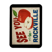 Rockville Maryland Apple - Vintage Travel Magneet (Verticaal)
