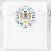 Rockville, Maryland (zegel) Ronde Sticker (Tas)