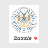 Rockville, Maryland (zegel) Sticker (Vel)