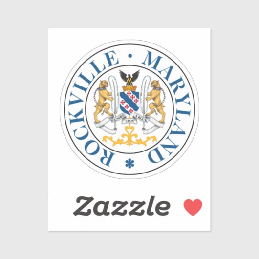 Rockville, Maryland (zegel) Sticker (Vel)