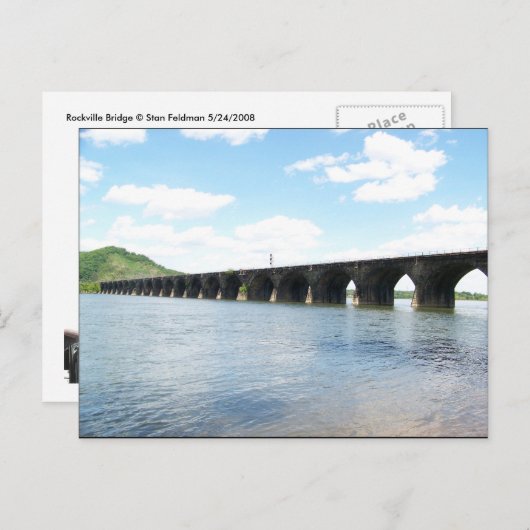 Rockville Stone Masonry Arch Railway Bridge Briefkaart (Voorkant / Achterkant)