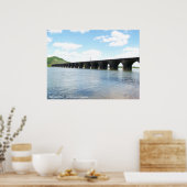 Rockville Stone Masonry Arch Railway Bridge Poster (Keuken)