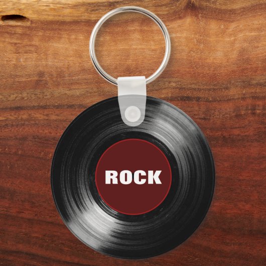 rockvinylrecord sleutelhanger (Achterkant)