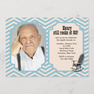 Rockvoorzitter Chevron Fotouitnodiging Kaart