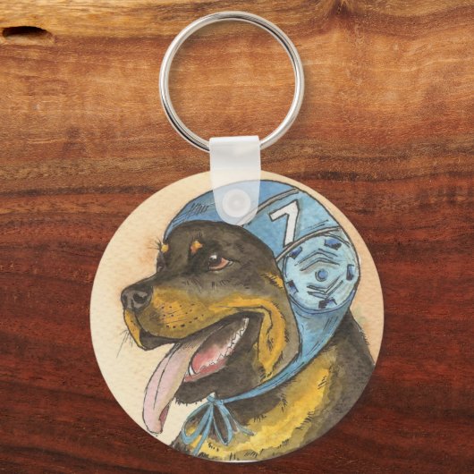 Rockwailler con gorro waterpolo sleutelhanger (Voorkant)