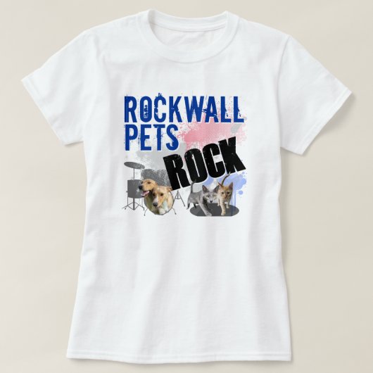 Rockwall Pets Women's White T-Shirt (Design voorkant)