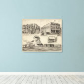 Rockwel County, Kansas Canvas Afdruk (Insitu (Houten vloer))