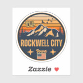 Rockwell City, Iowa Sticker (Vel)