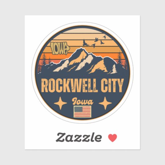 Rockwell City, Iowa Sticker (Vel)