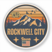 Rockwell City, Iowa Sticker (Voorkant)