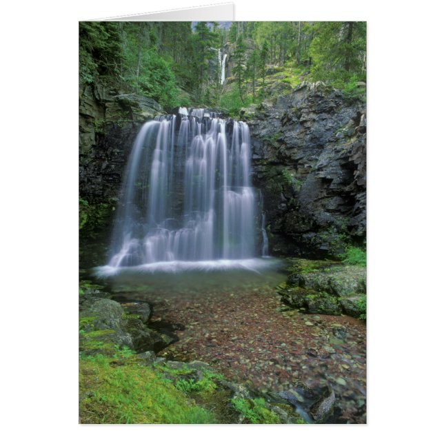 Rockwell Falls in de Two Medicine-vallei van (Voorkant)