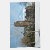 Rockwell in de winter theedoek (Verticaal)