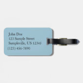 Rockwell in Winter op Grove City College Bagagelabel (Achterkant horizontaal)