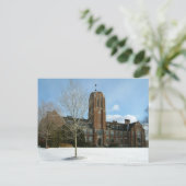 Rockwell in Winter op Grove City College Briefkaart (Staand voorkant)